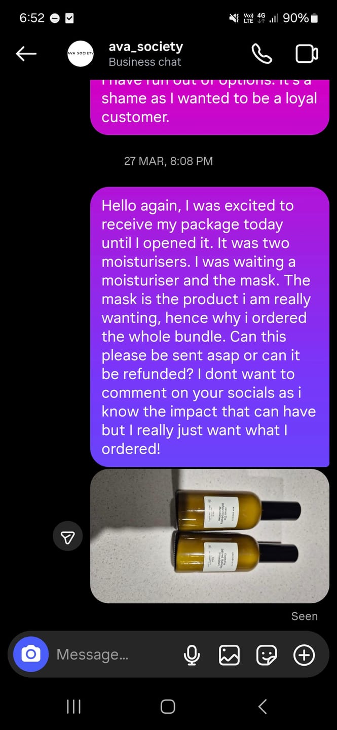 Customer photo review of Anti Redness Bundle