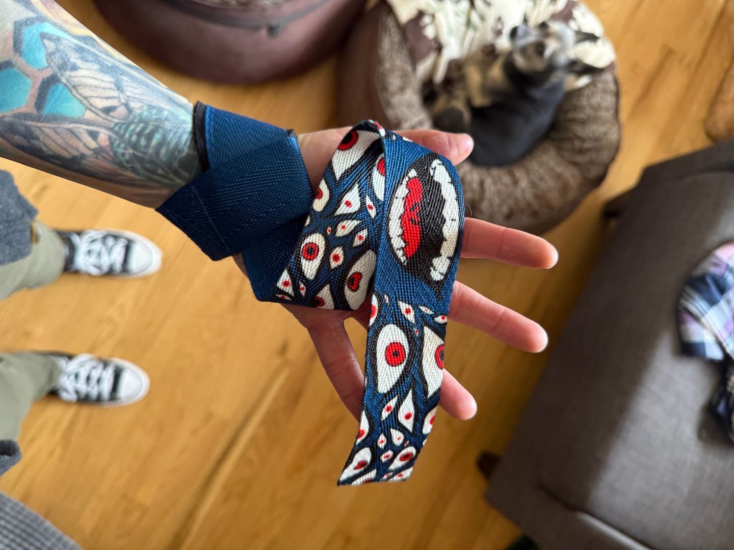 Customer photo review of Curse Lifting Straps