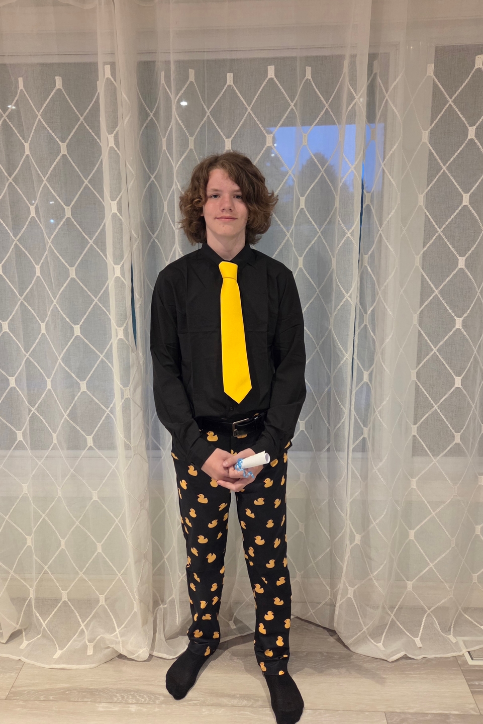 Men's Yellow Rubber Duck  The Background Color Stretch Golf Pants golf outfit inspiration from Golf Gentry