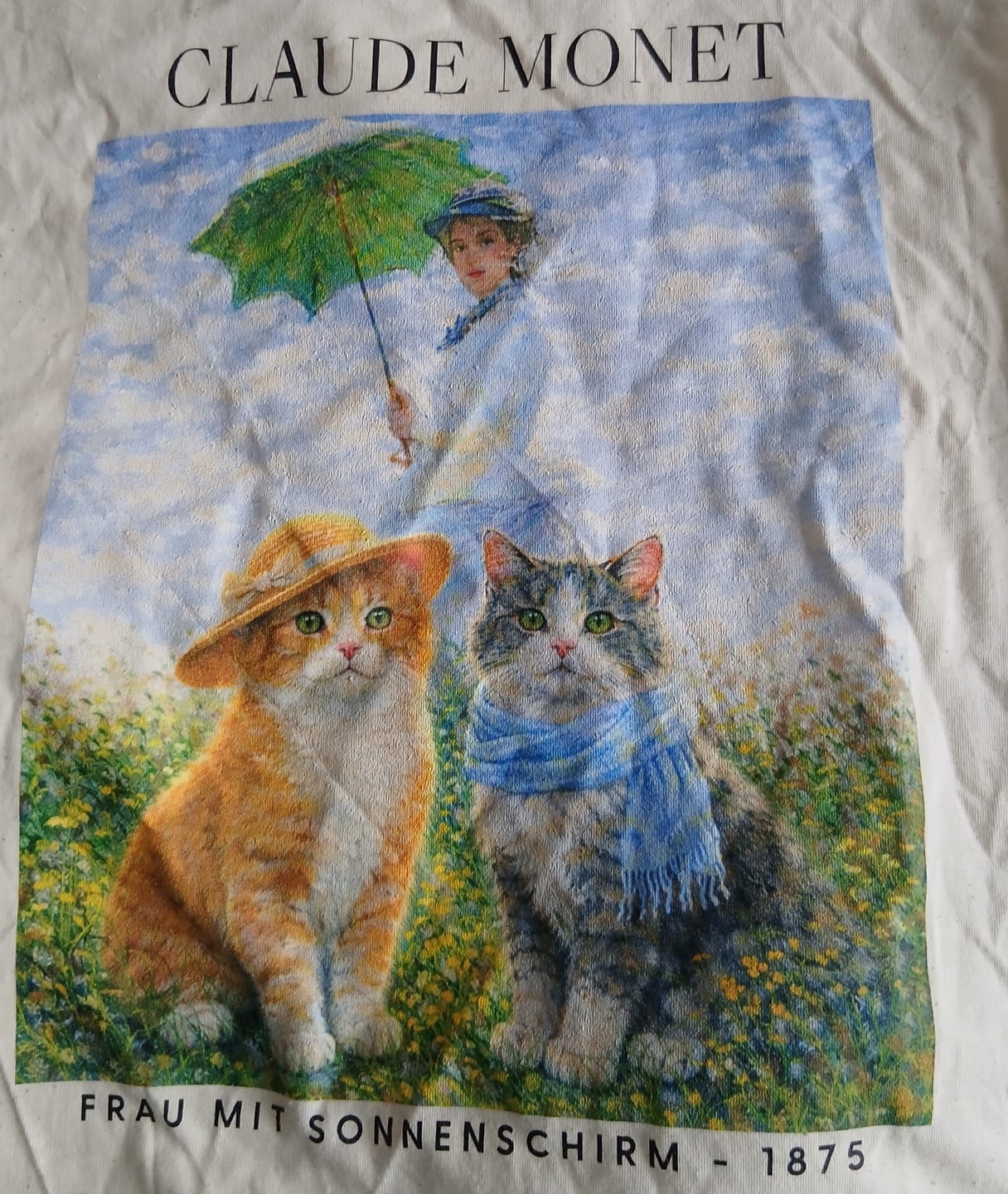 Customer photo review of Frau mit Sonnenschirm T-Shirt