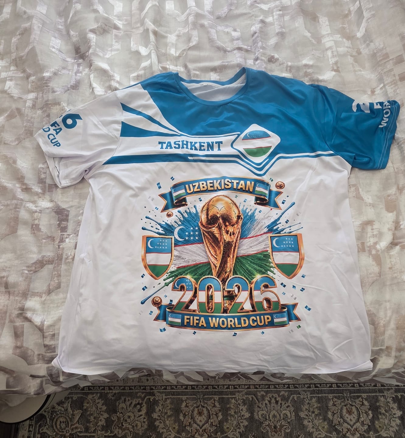 Customer photo review of Unisex Shirt - Custom Uzbekistan World Cup 2026 Shirt