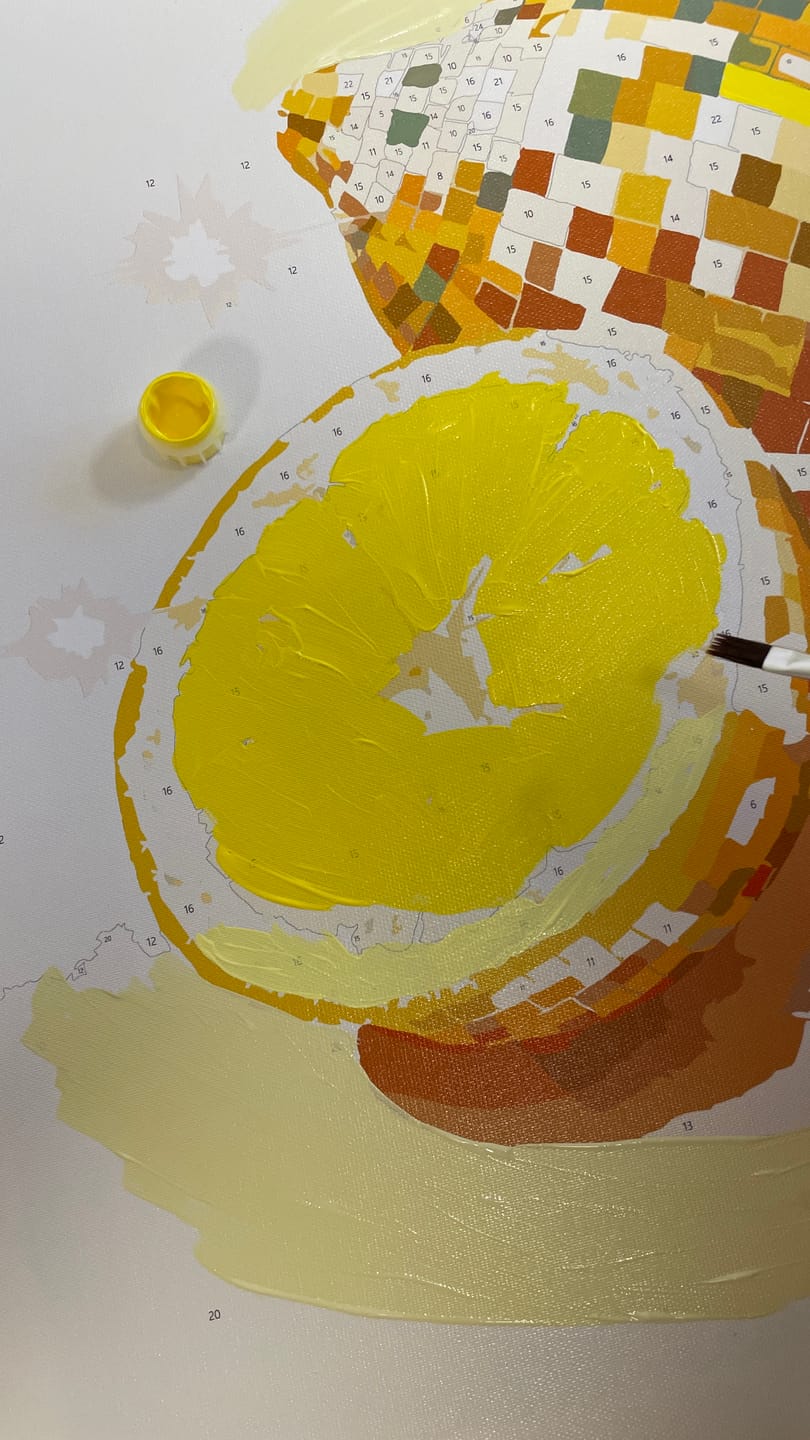 Customer photo review of Disco - Lemon | Paint by Number
