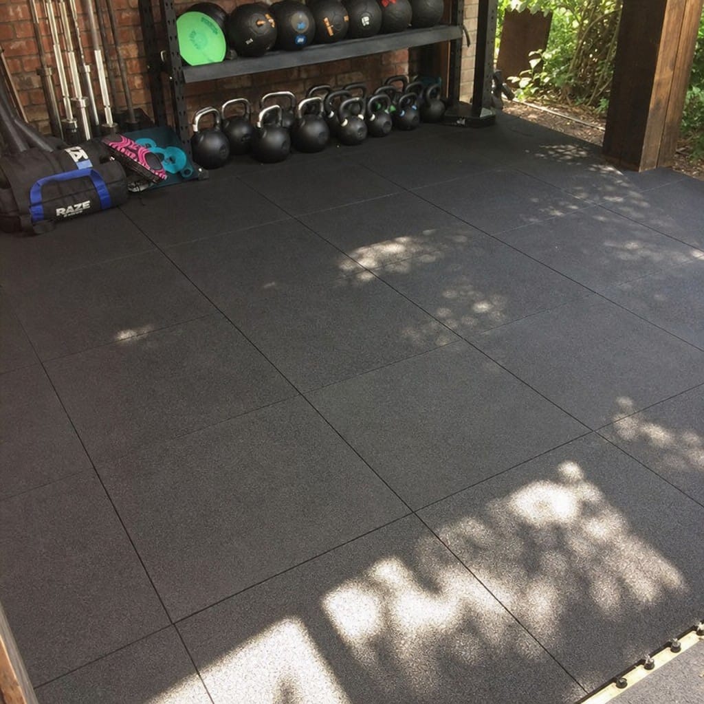 Customer photo review of Interlocking Gym Tiles UK | 17mm Rubber Gym Mats | 80kg Drop Rated