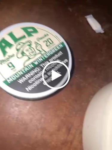 Customer photo review of Mountain Wintergreen Nicotine Pouches