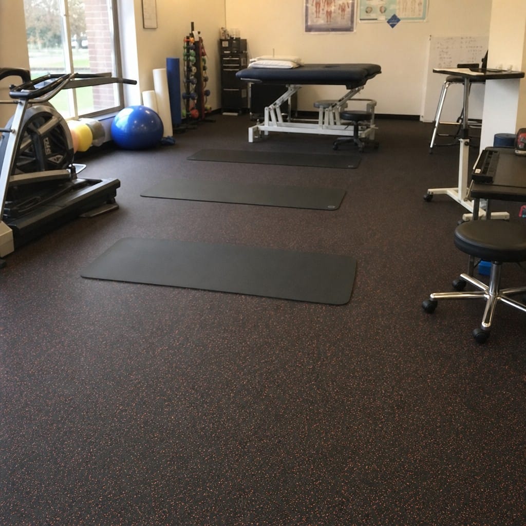 Customer photo review of Heavy-Duty Rubber Gym Flooring Rolls UK | Commercial Grade | Full 10m Roll