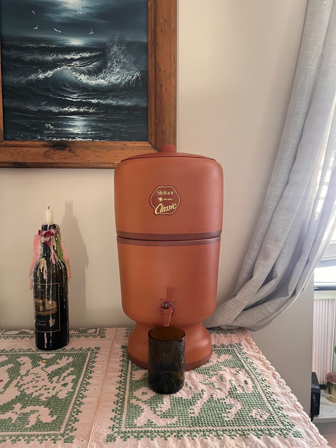 Customer photo review of Brazilian Water Purifying Clay Filter Ceramic Sao Joao Classic Stéfani 5 Liters