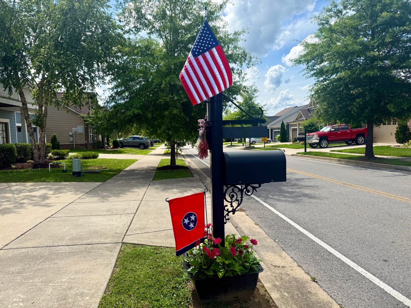Customer photo review of 16" x 24" Boat Flag Set