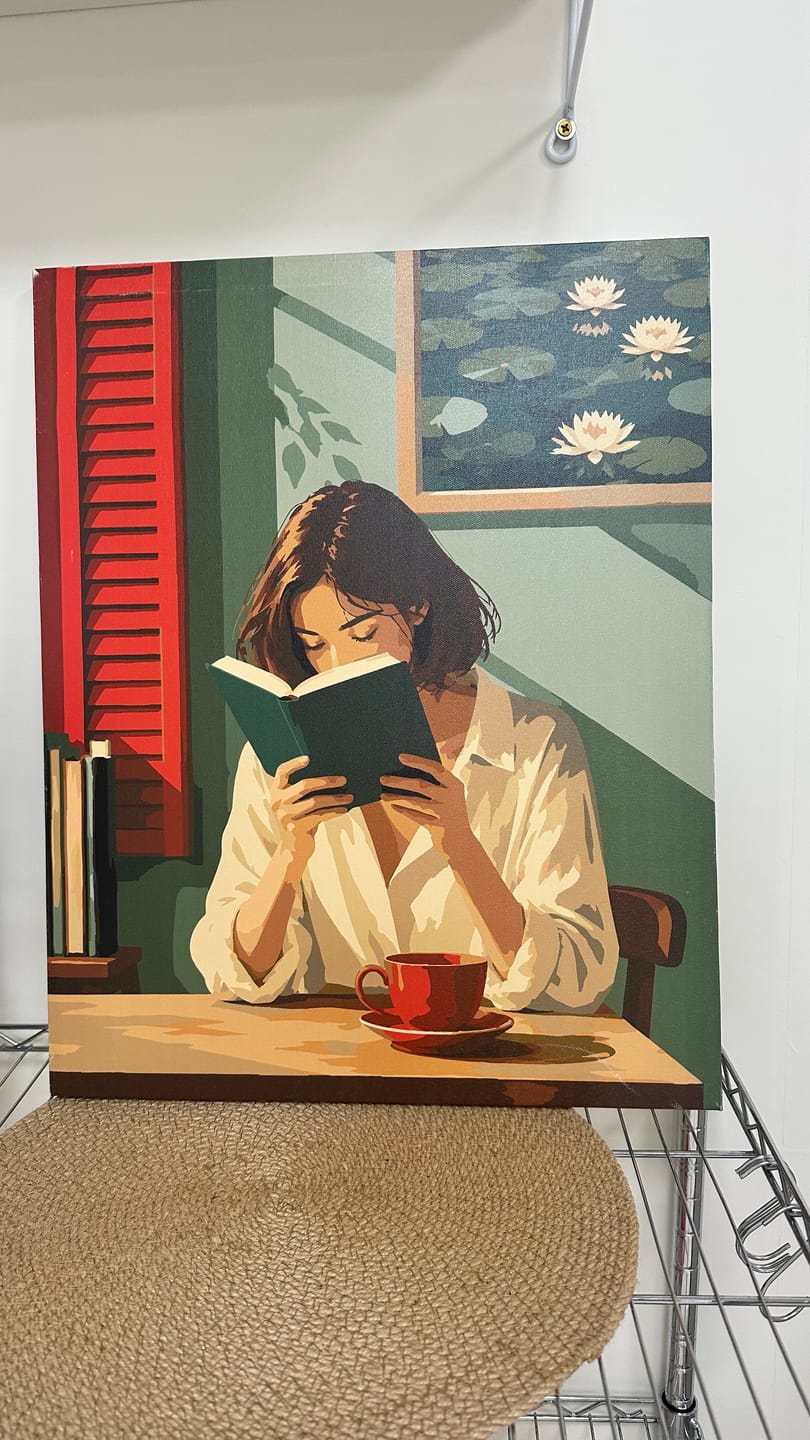 Customer photo review of Cafe Readings | Paint by Number