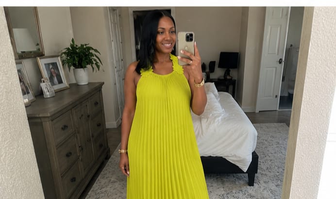 Customer photo review of The Monaco Dress | LEMON