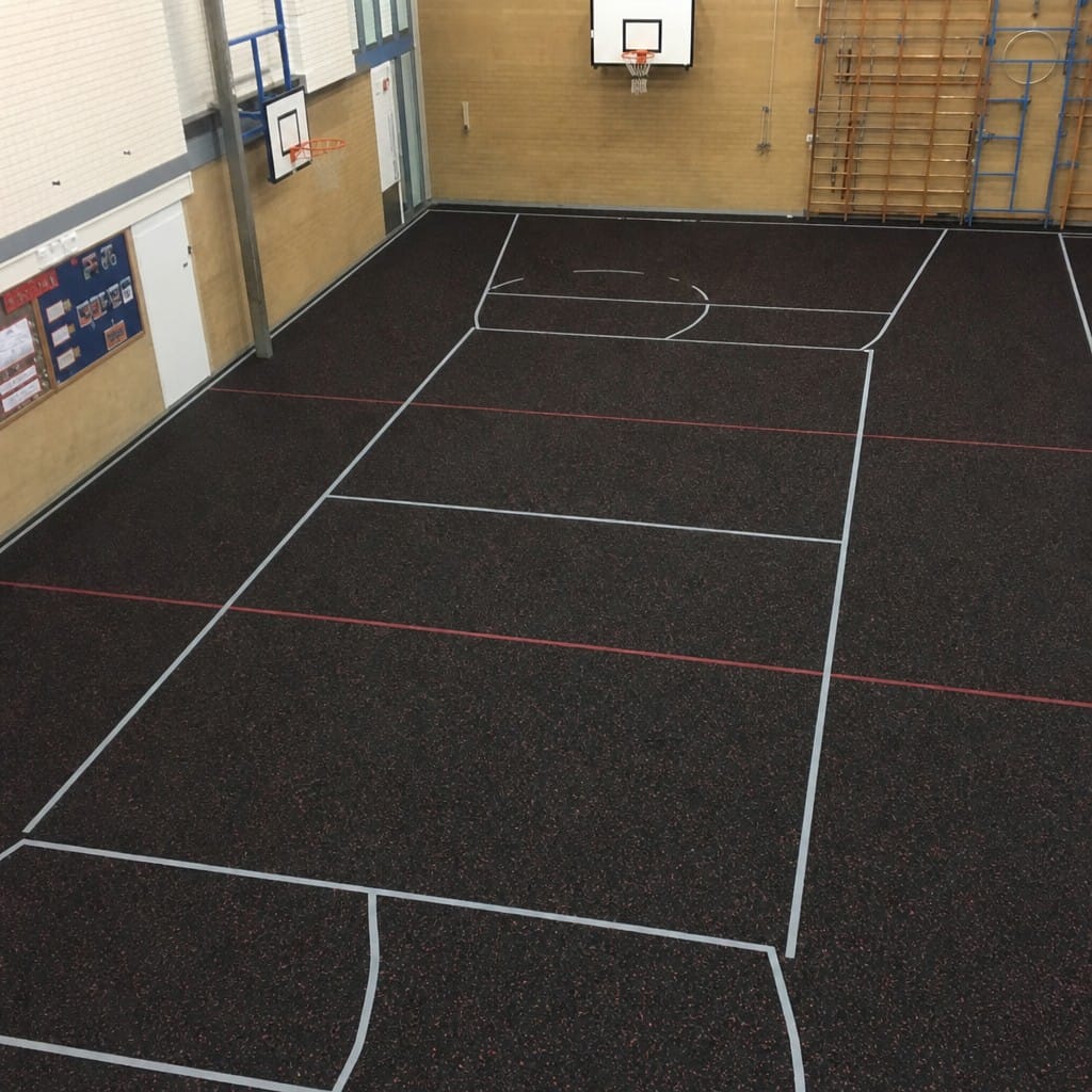 Customer photo review of Rubber Gym Roll UK | Heavy-Duty Crumb Flooring Roll 10m