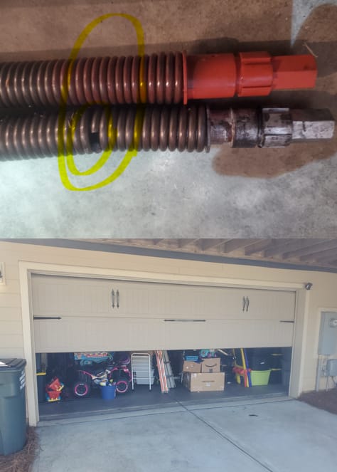 Customer photo review of Wayne Dalton TorqueMaster Plus Replacement Spring | TMP/TM3