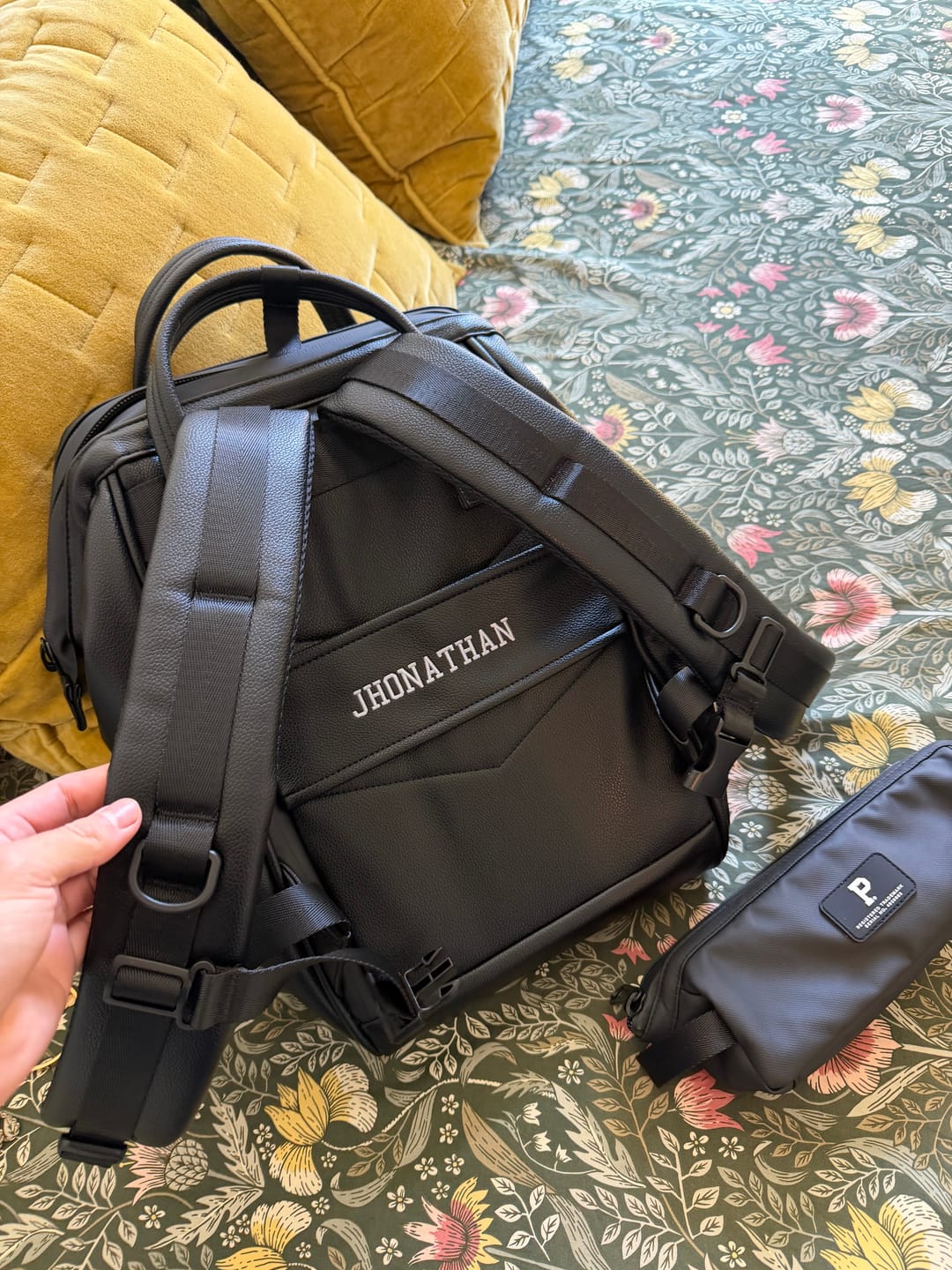 Customer photo review of Personalized Cascade Backpack - Compact