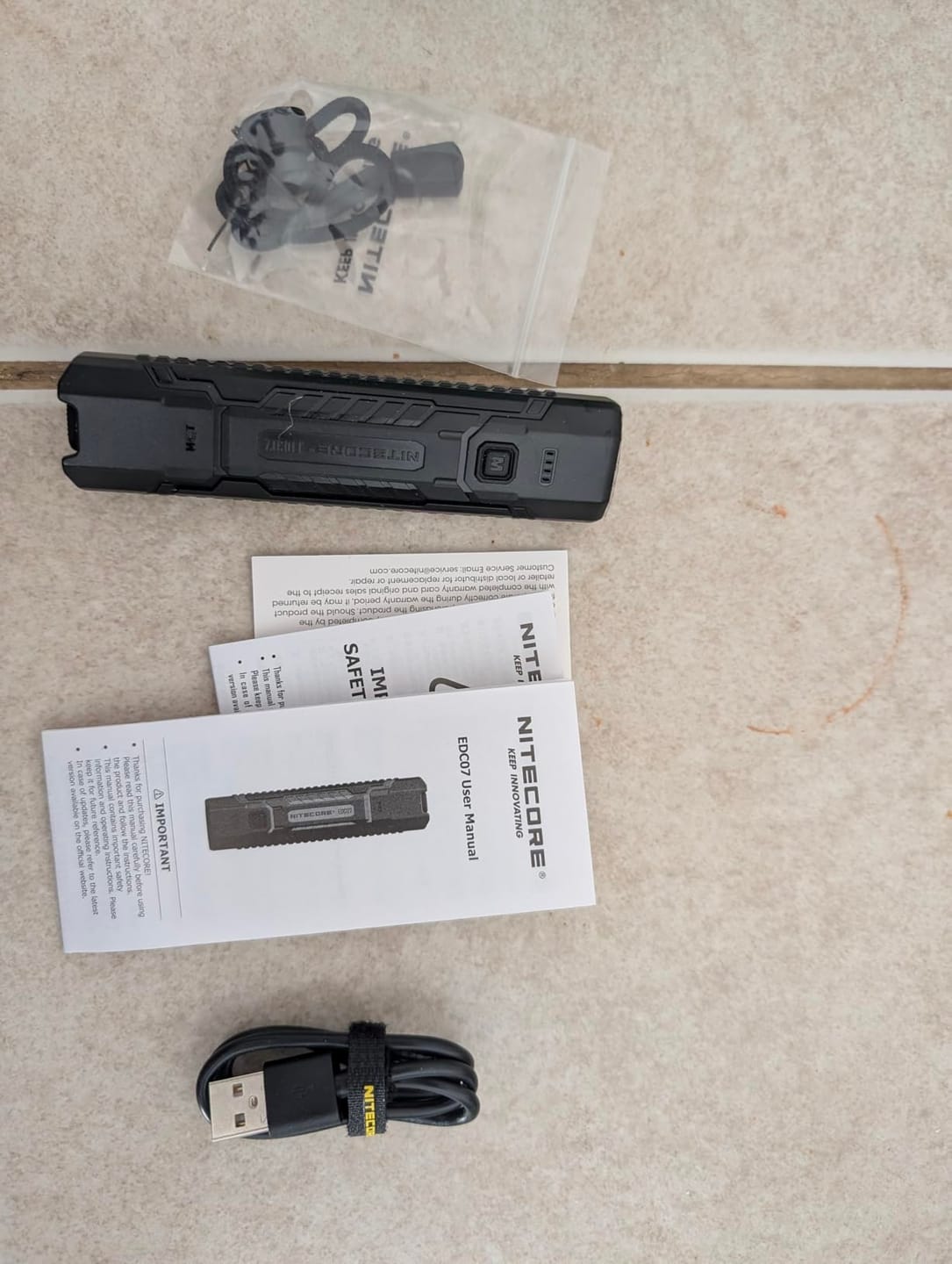 Customer photo review of EDC07 (Black) - 1500 lumens