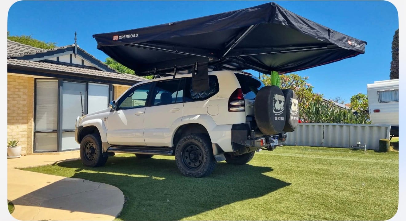 Customer photo review of OPENROAD  270 Free Standing Awning for Camping