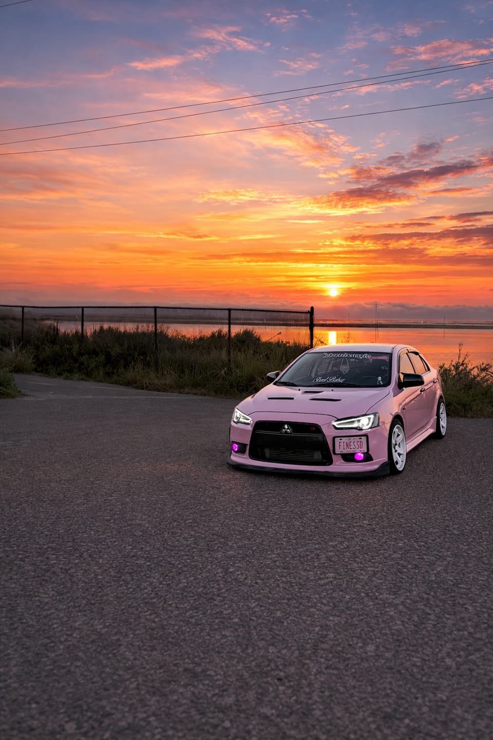 Customer photo review of High Glossy Baby Pink Vinyl Wrap