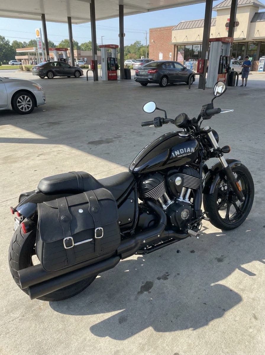 Customer photo review of 34L - ArrowHead Large Indian Chief Motorcycle Saddlebags