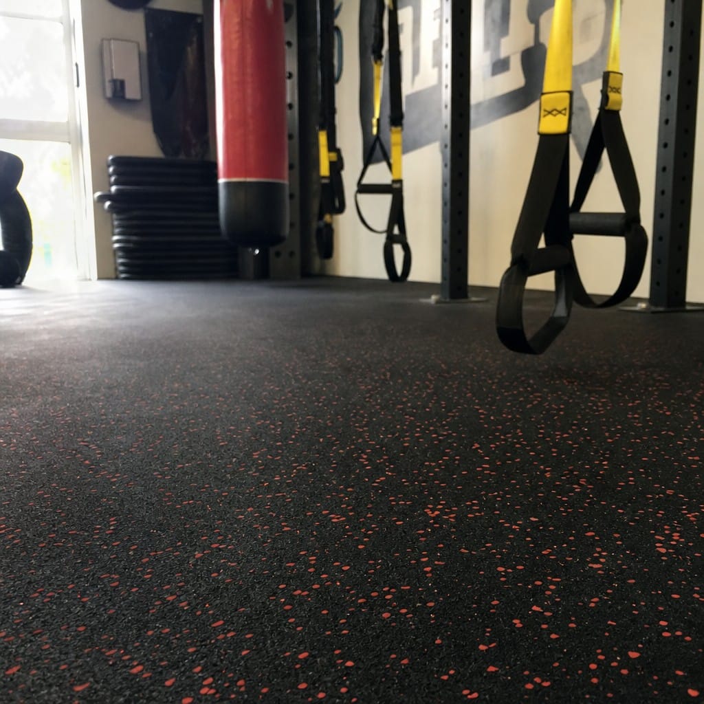 Customer photo review of Rubber Gym Roll UK | Heavy-Duty Crumb Flooring Roll 10m