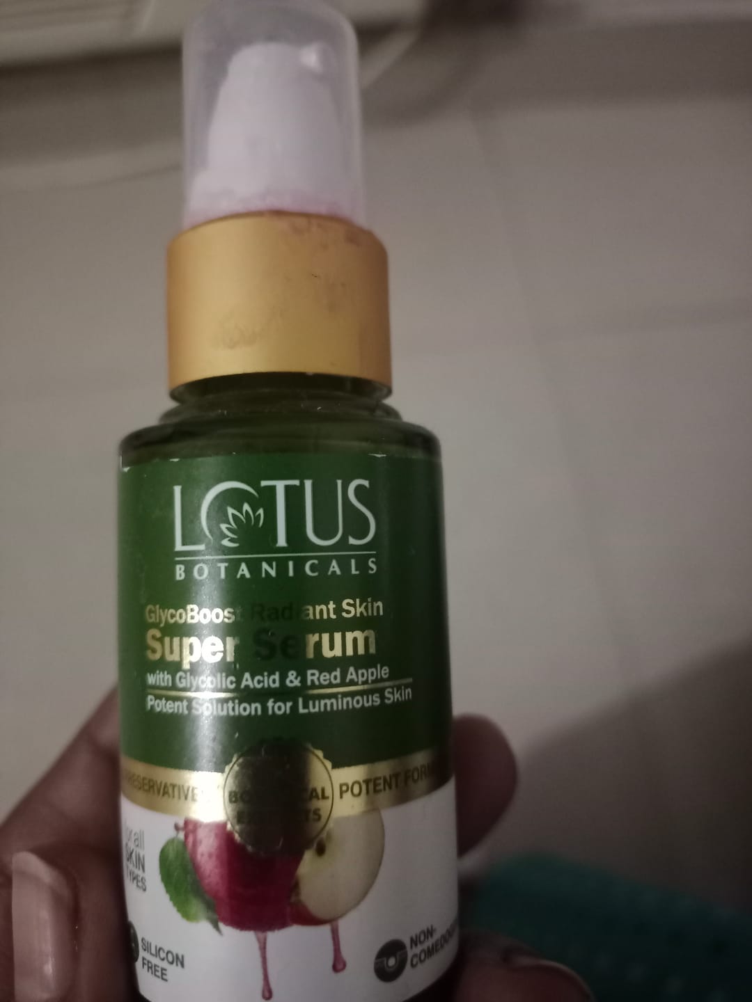 Customer photo review of GlycoBoost Radiant Skin Super Serum