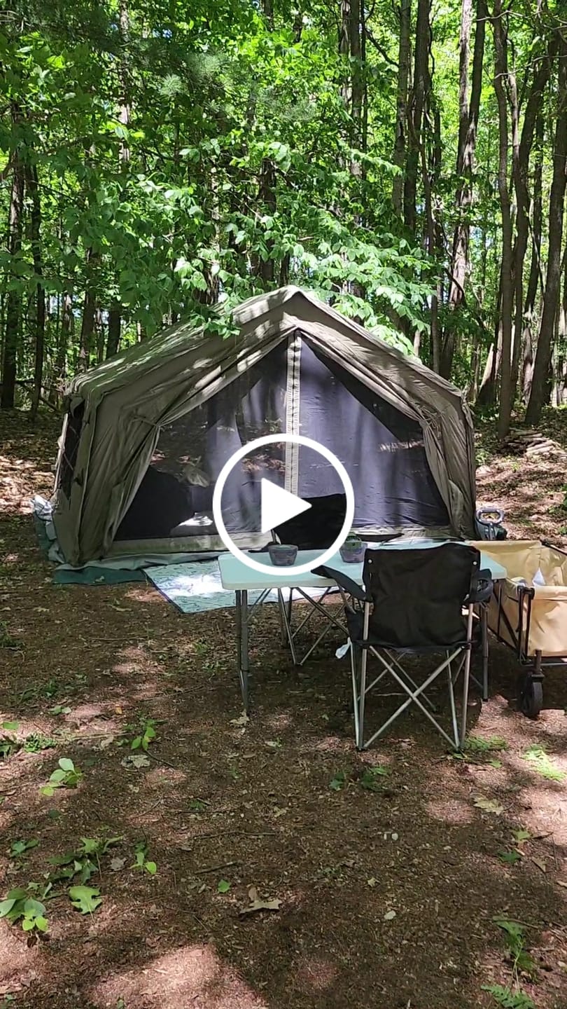 Customer video review of Coody 10.0 Forest Green Inflatable Tent House for Camping (2-4 Person)