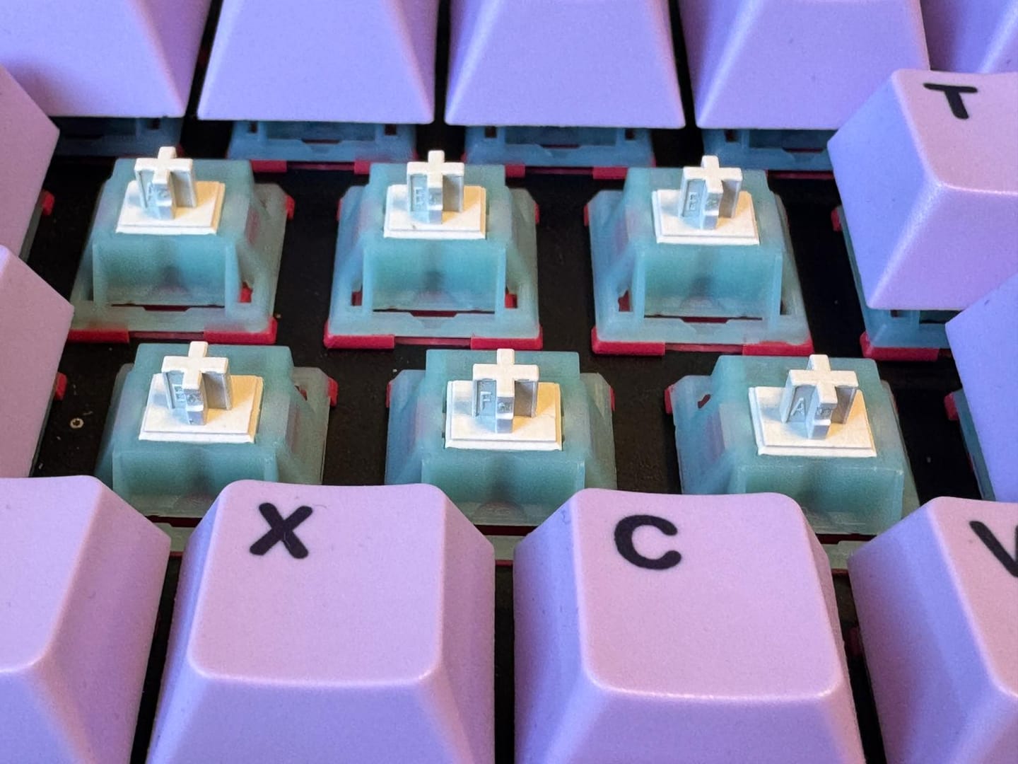 Customer photo review of KEYGEEK T2 LINEAR SWITCH FACTORY LUBED (10PCS)