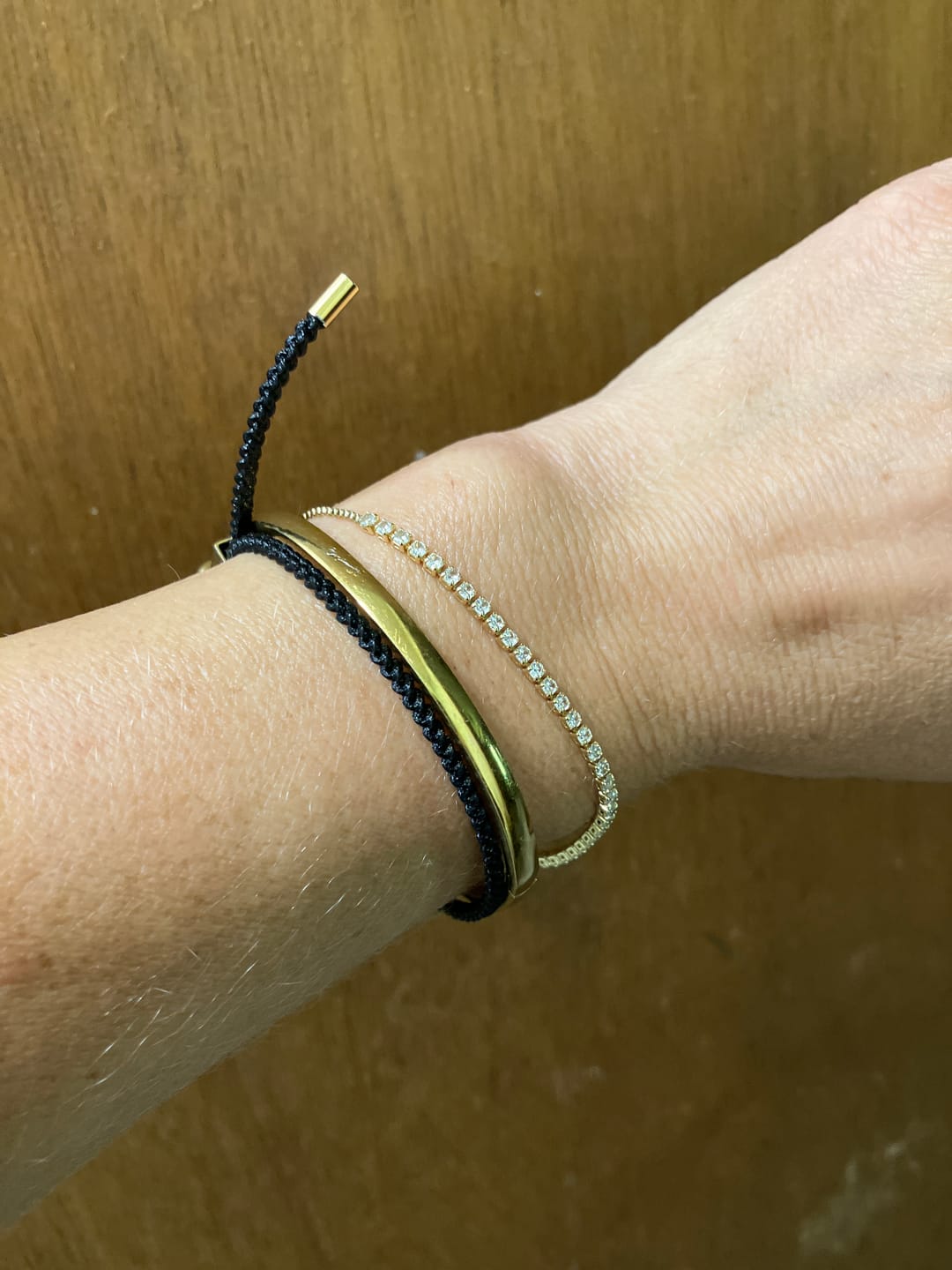 Customer photo review of Melly Adjustable Tennis Bracelet