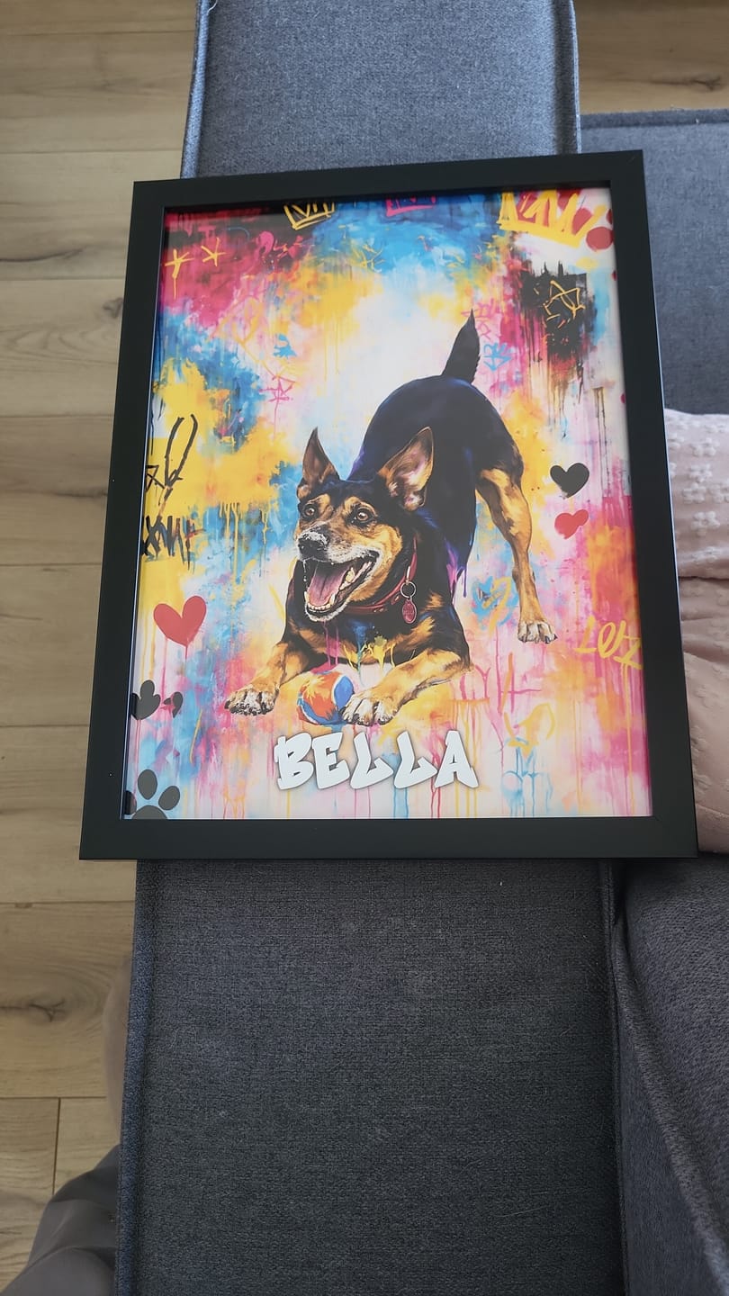 Customer photo review of Graffiti - Gepersonaliseerde Poster