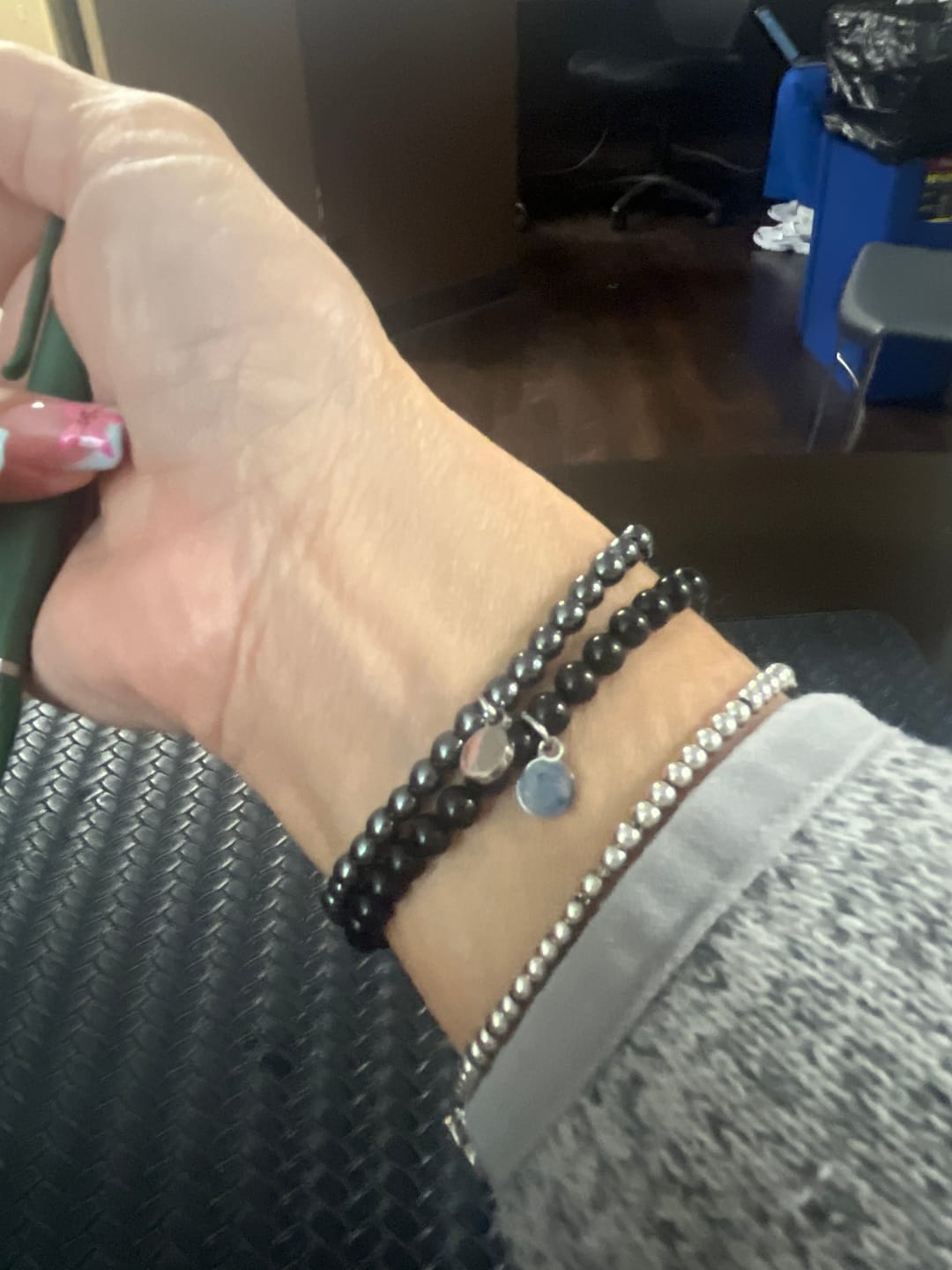 Customer photo review of Black Tourmaline Bracelet Mini