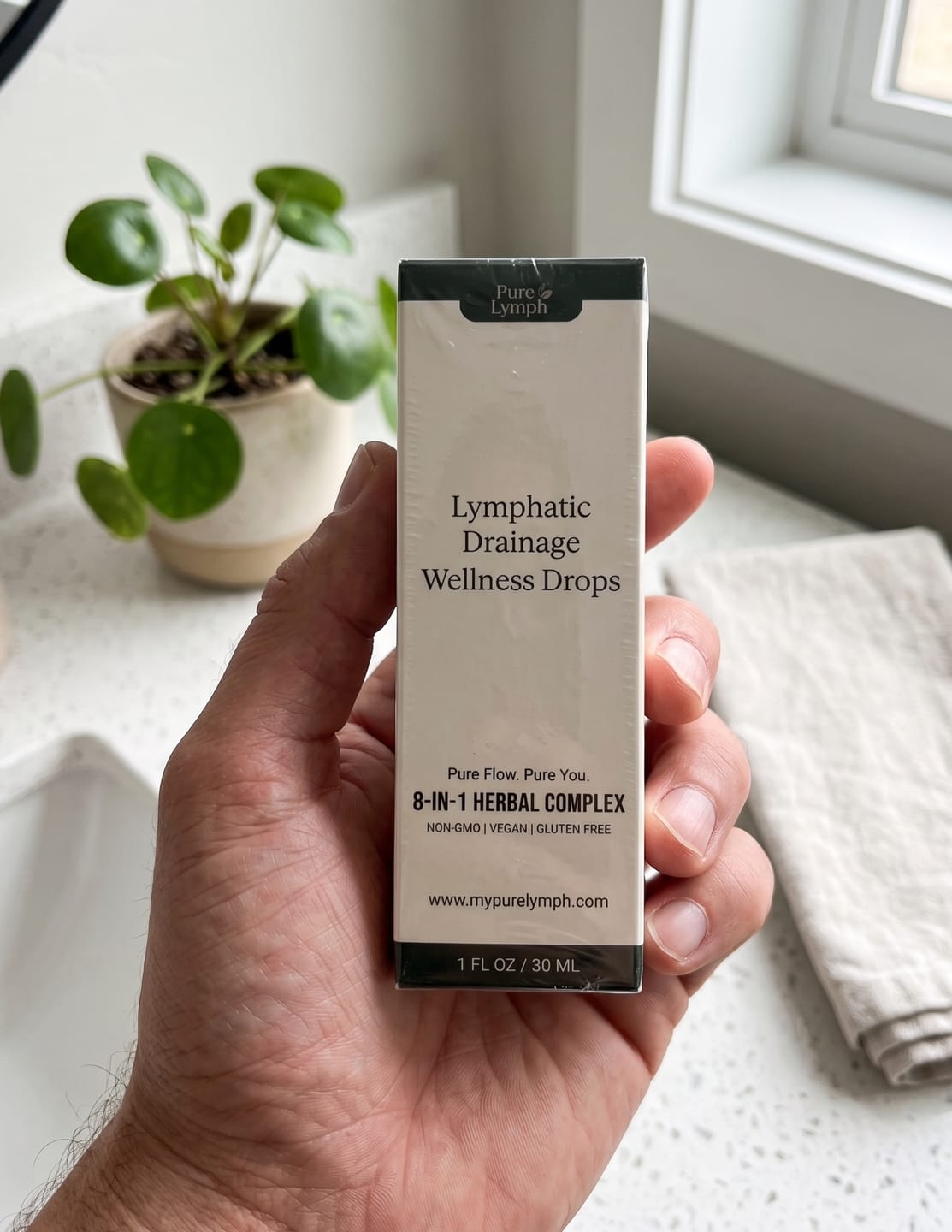 Customer photo review of Pure Lymph™ Lymphatic Drainage Wellness Drops