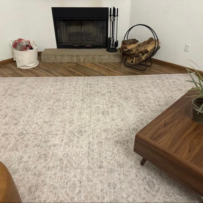 Customer photo review of Naiad Washable Area Rug - Beige