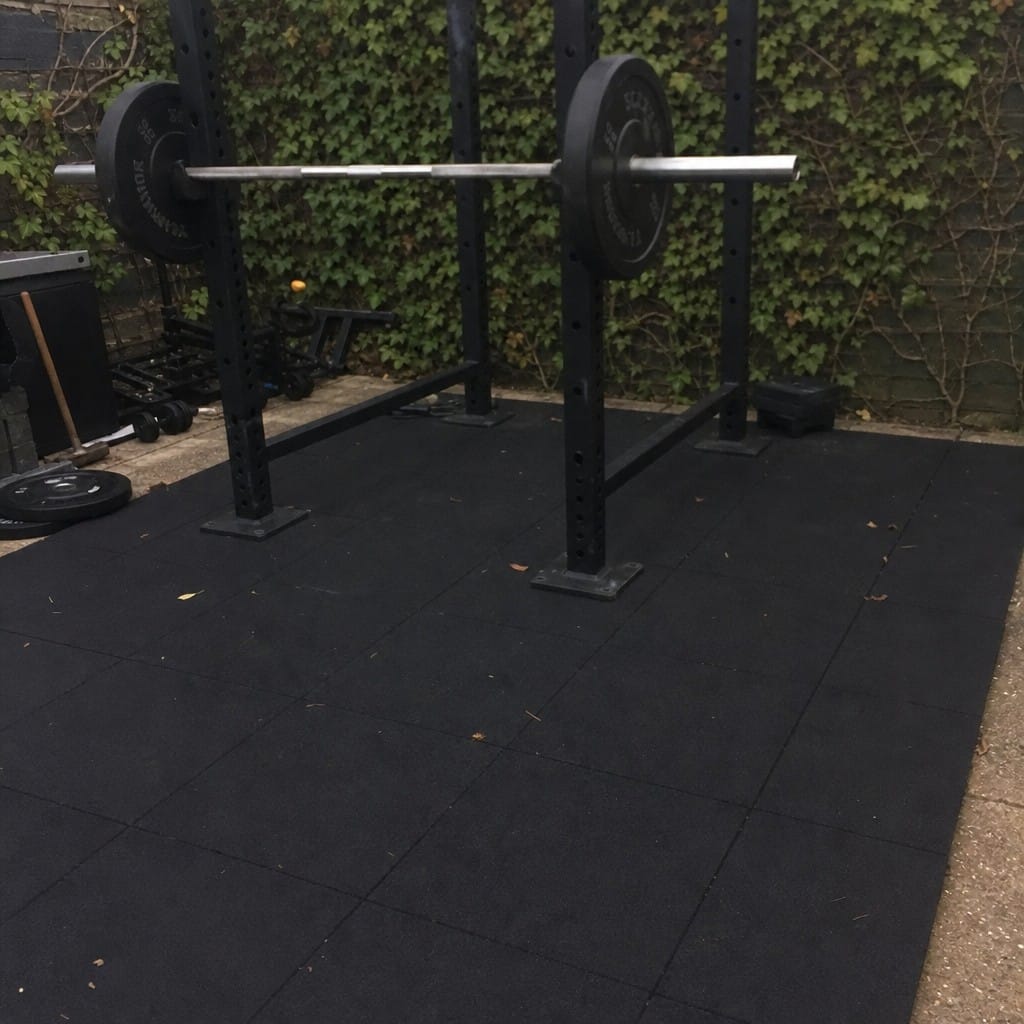 Customer photo review of 30mm Rubber Gym Tiles | Olympic Lifting & CrossFit | 200kg+ Drop Rated