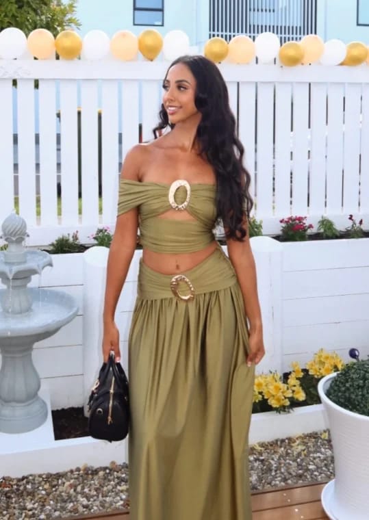Customer photo review of Sienna Two-Piece Crop Set