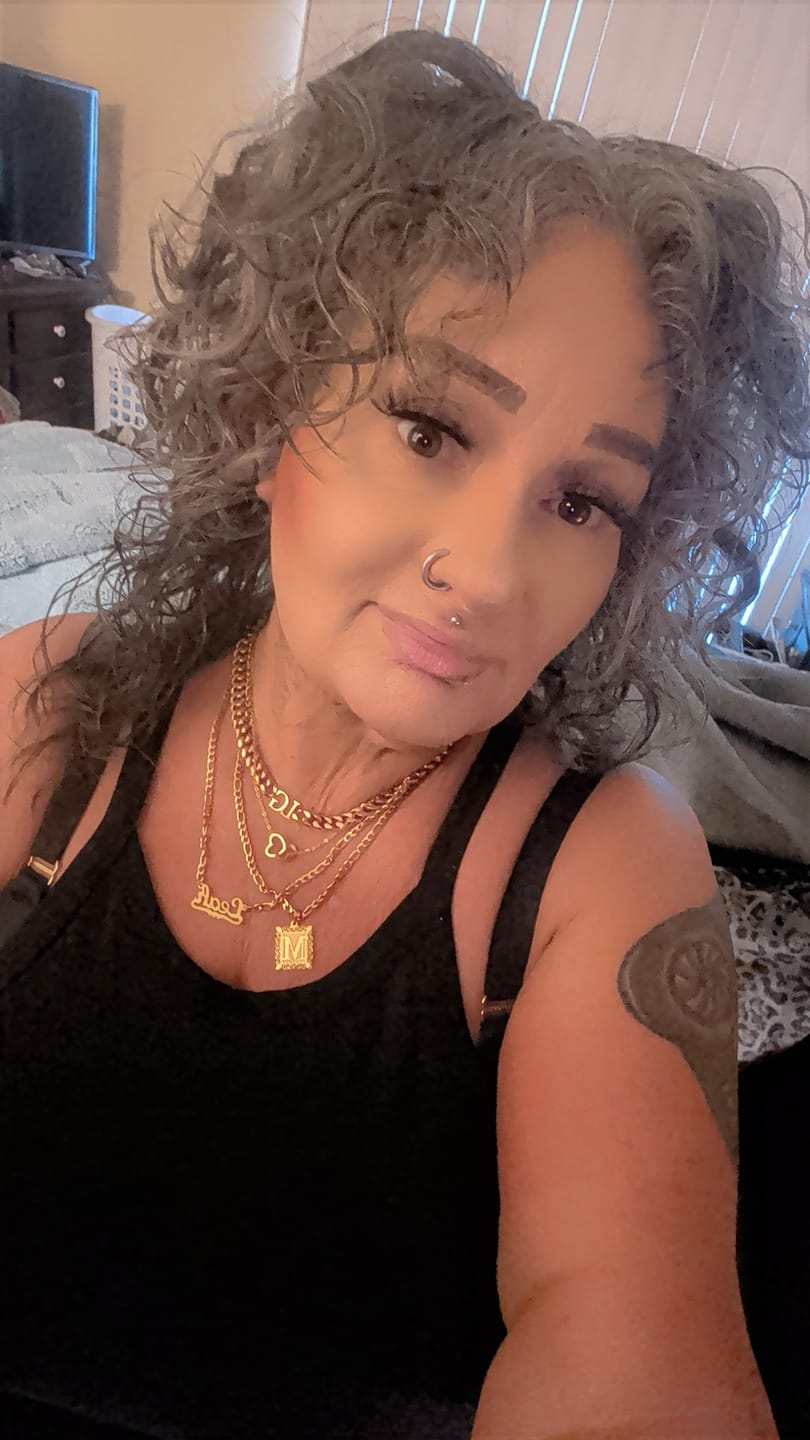 Customer photo review of Engraved Double Heart Necklace