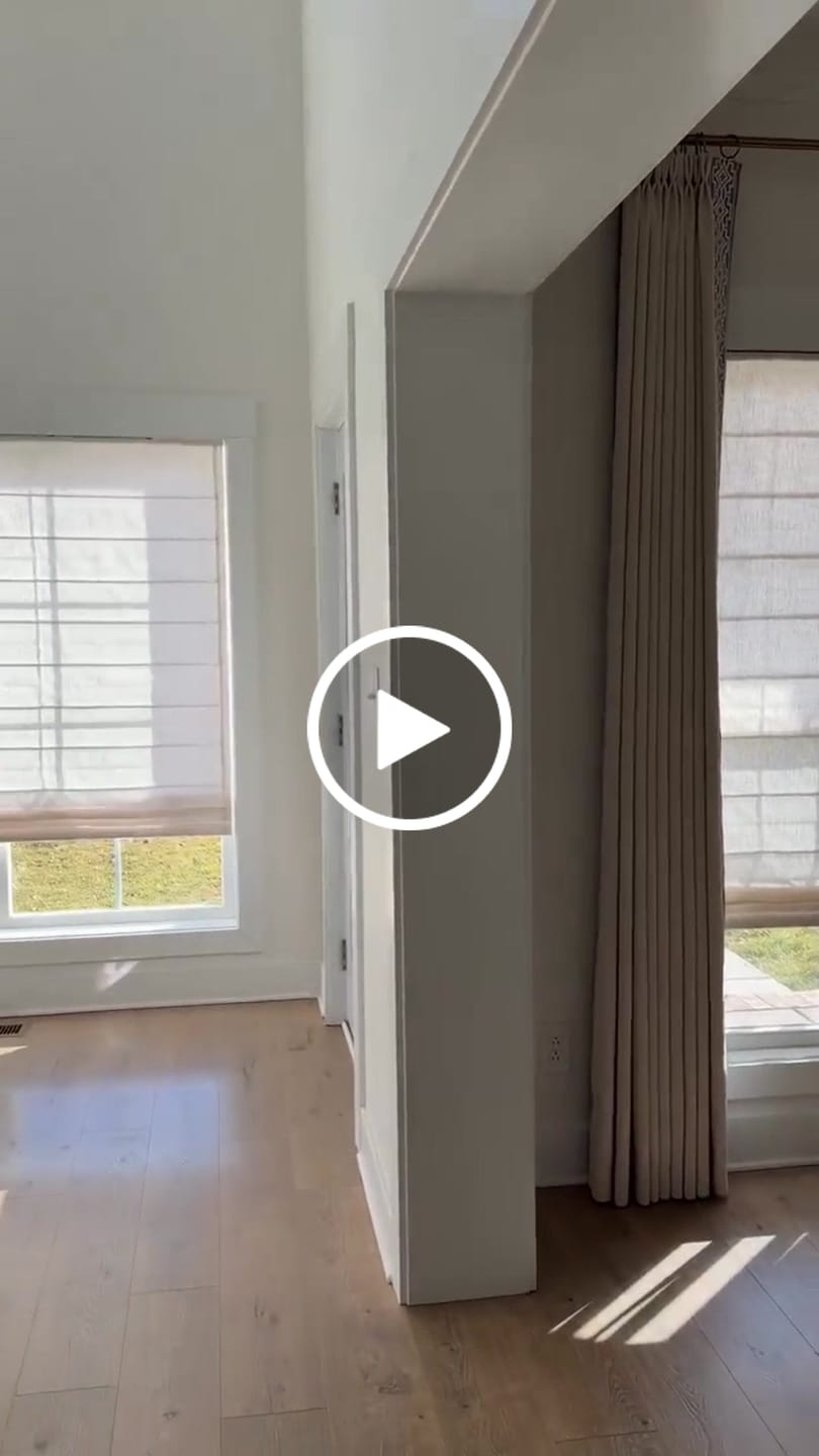 Customer video review of Smart Motorized Linen Roman Shades - 50% / 70% / 100% Blackout Terra