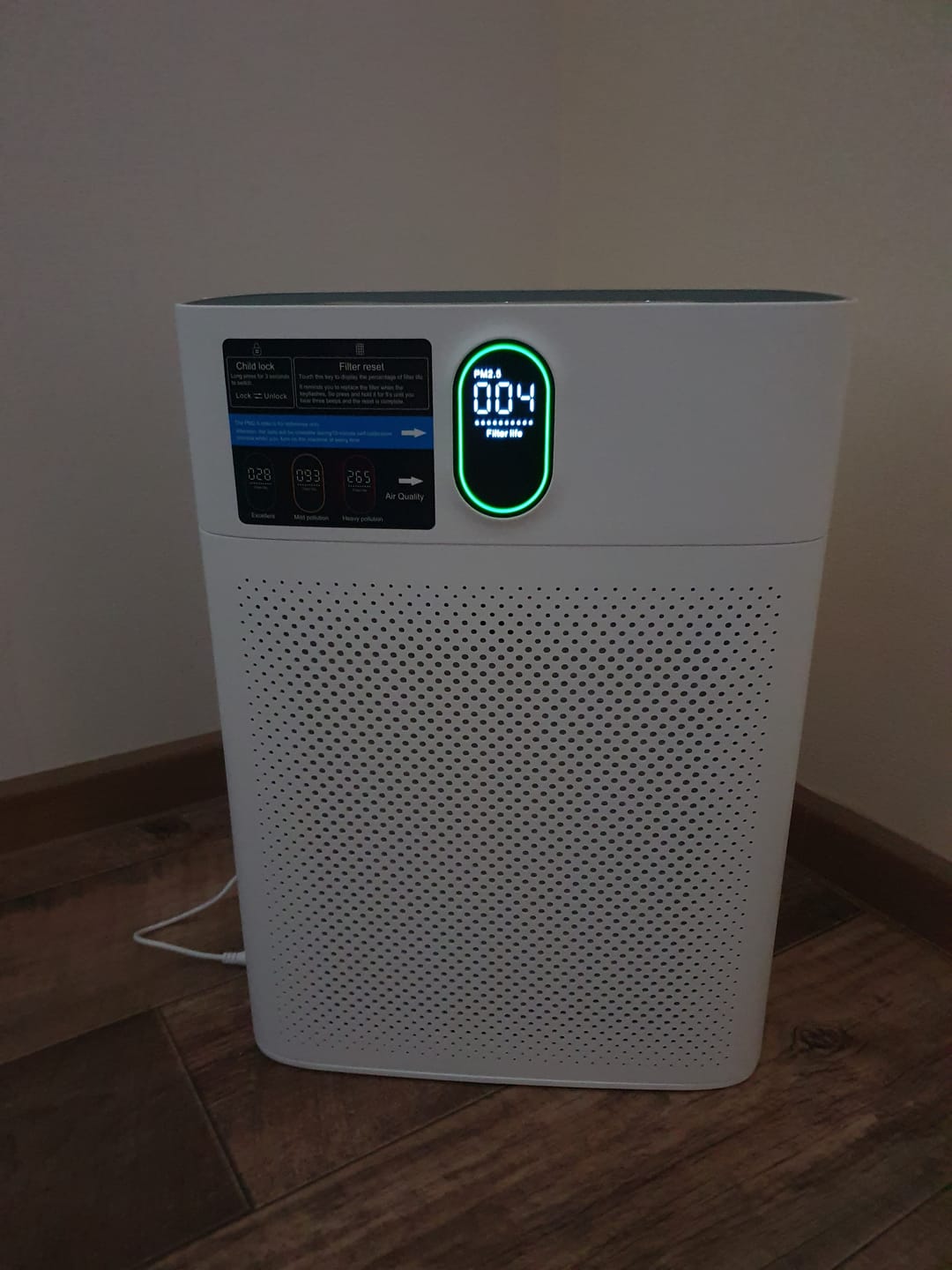Customer photo review of Smart Luftreiniger V1 Pro – Leistungsstarke HEPA-Filterung mit PM2.5-Sensor, App- und Sprachsteuerung für saubere Raumluft