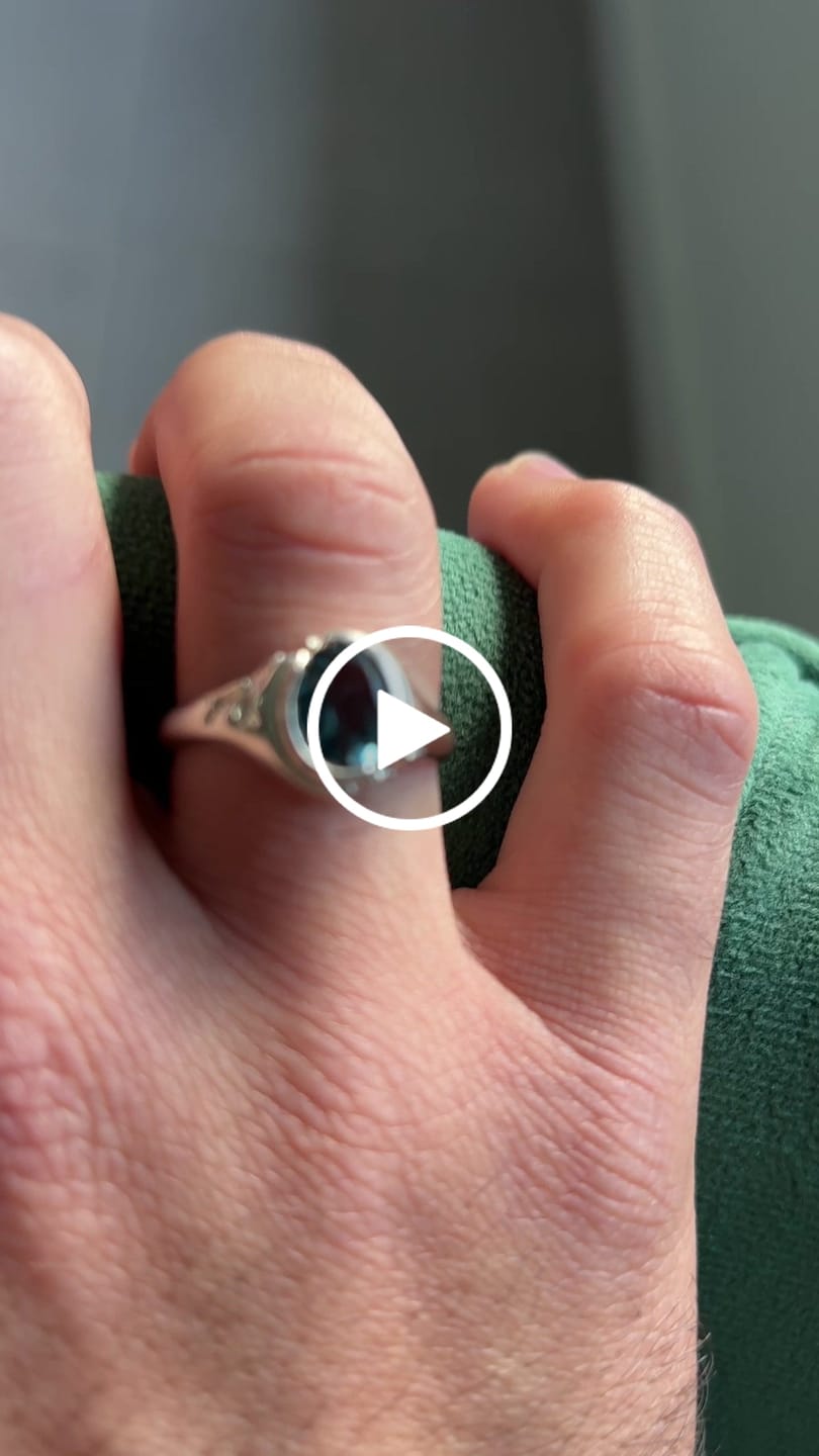 Customer video review of Topaz Signet Ring - QUASAR
