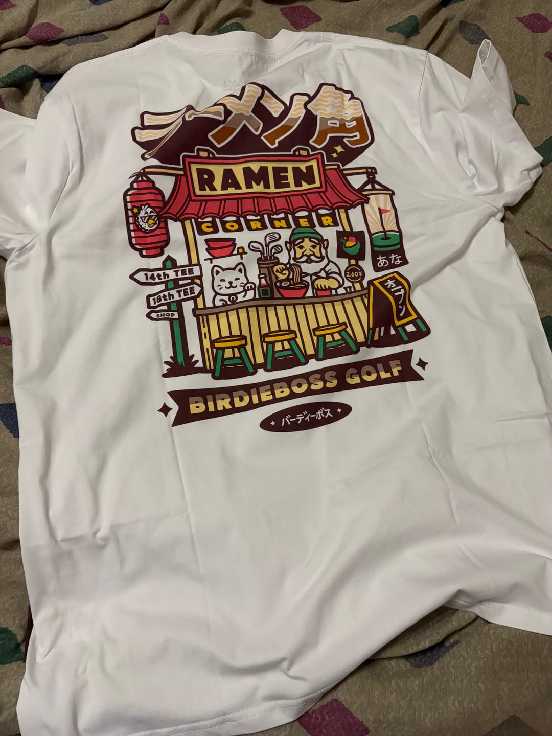 Customer photo review of Ramen Corner T-Shirt