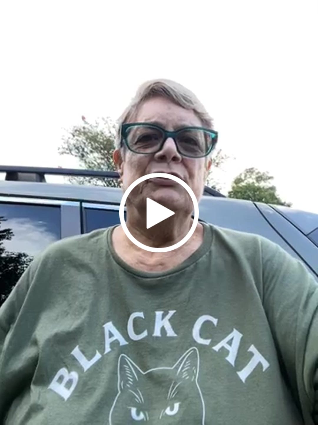 Customer video review of Black Cat Society Tee