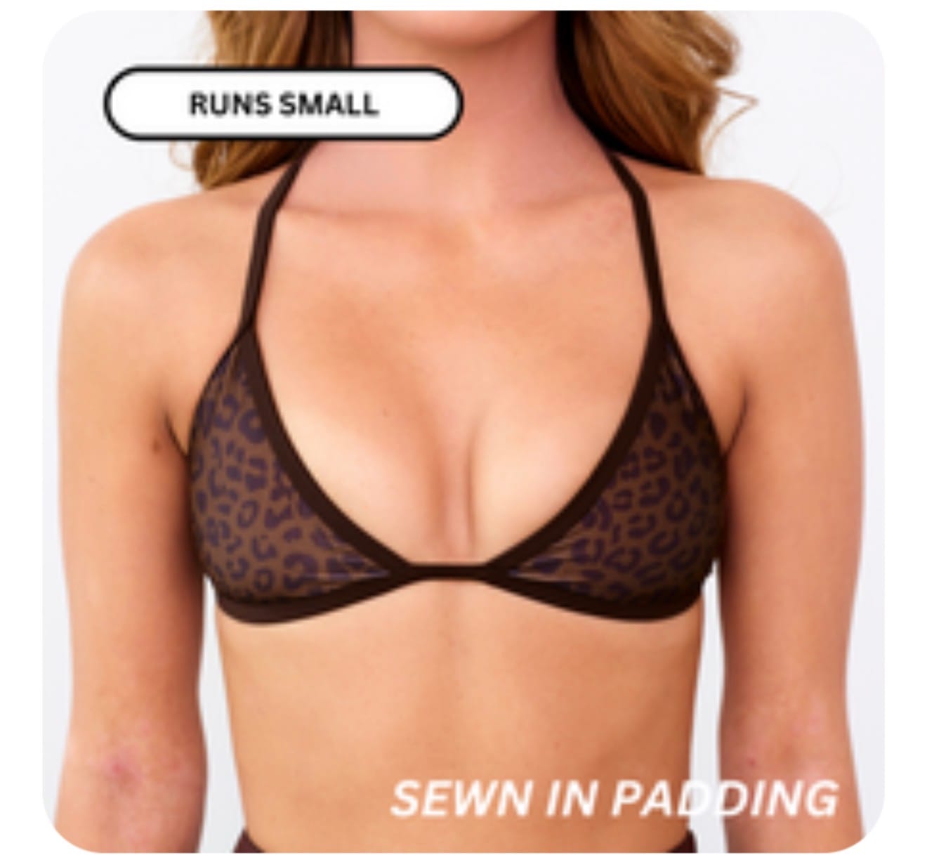 Customer photo review of LILY Jaguar Minimal Triangle Top