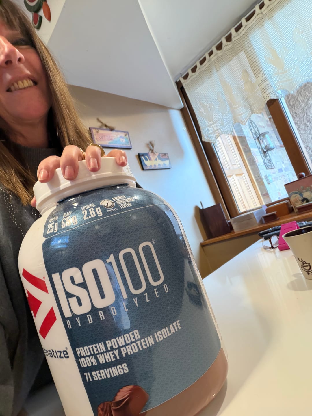Customer photo review of Dymatize ISO100 Hydrolyzed Proteina Hidrolizada 5 Lb