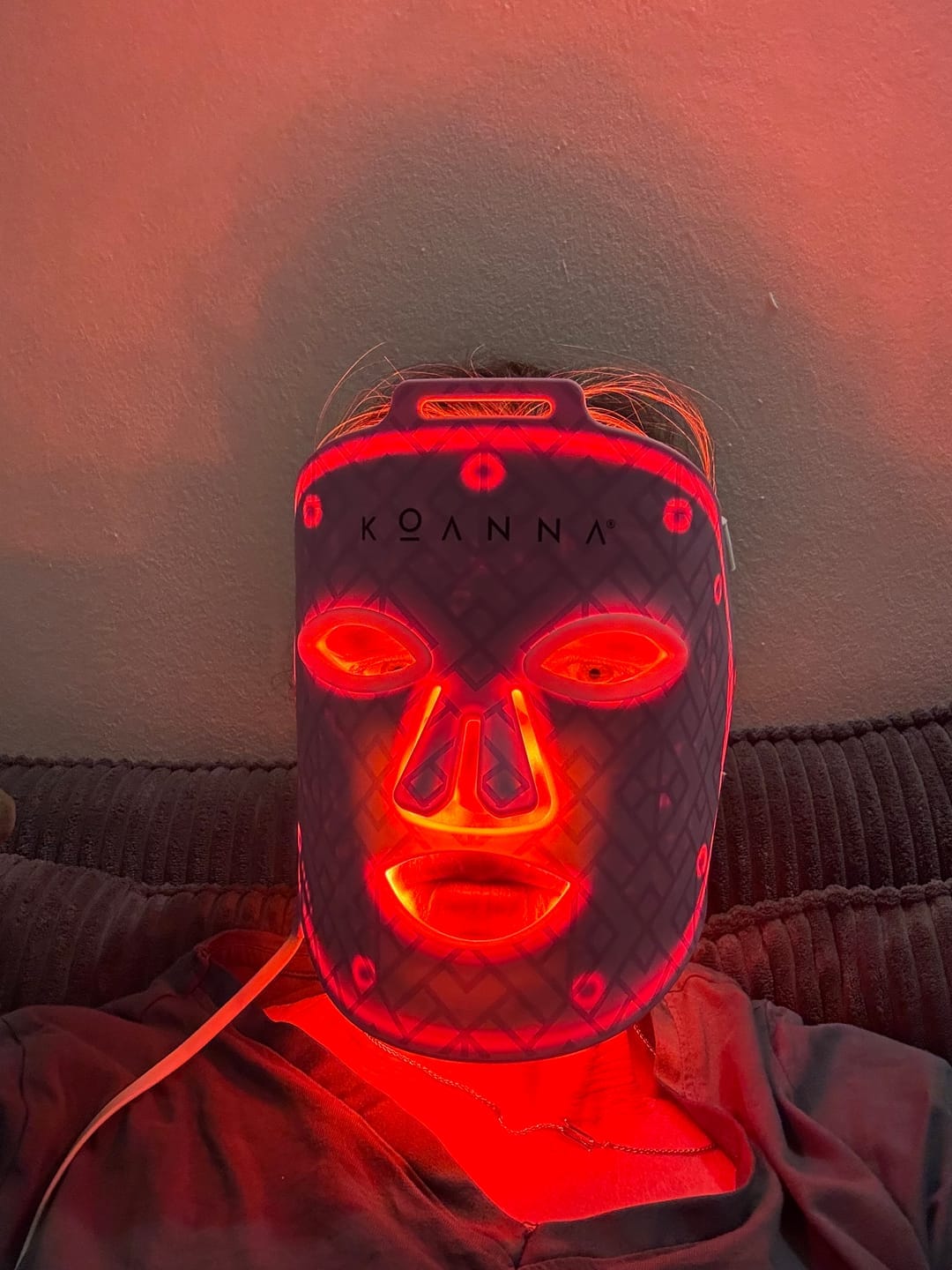 Customer photo review of Koanna® MultiGlo™ LED Light Therapy Mask