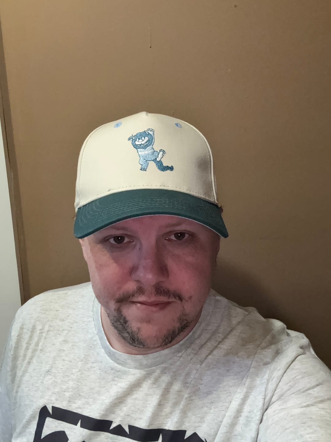 Customer photo review of Where the Wild Things Are "Moishe Monster" – 5-Panel Curved Brim Hat