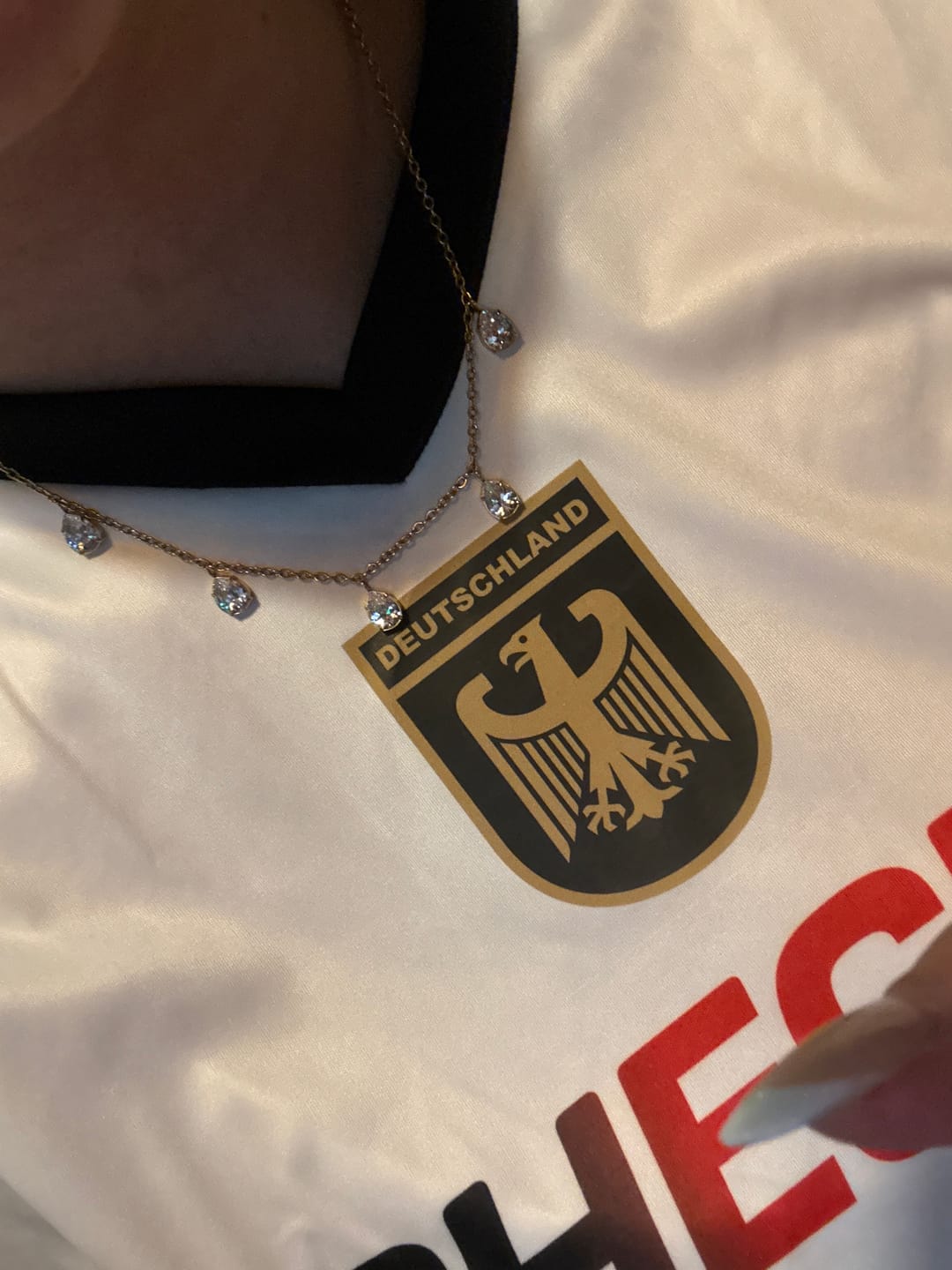 Customer photo review of Diana Halskette | 18K vergoldet