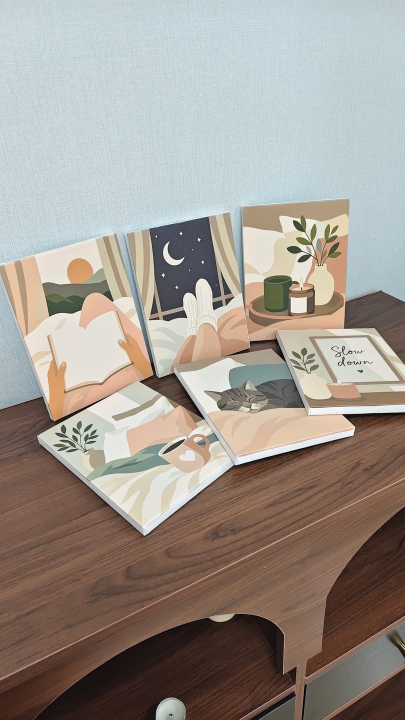Customer photo review of 6 Mini Paintings -  Home Comfort Set