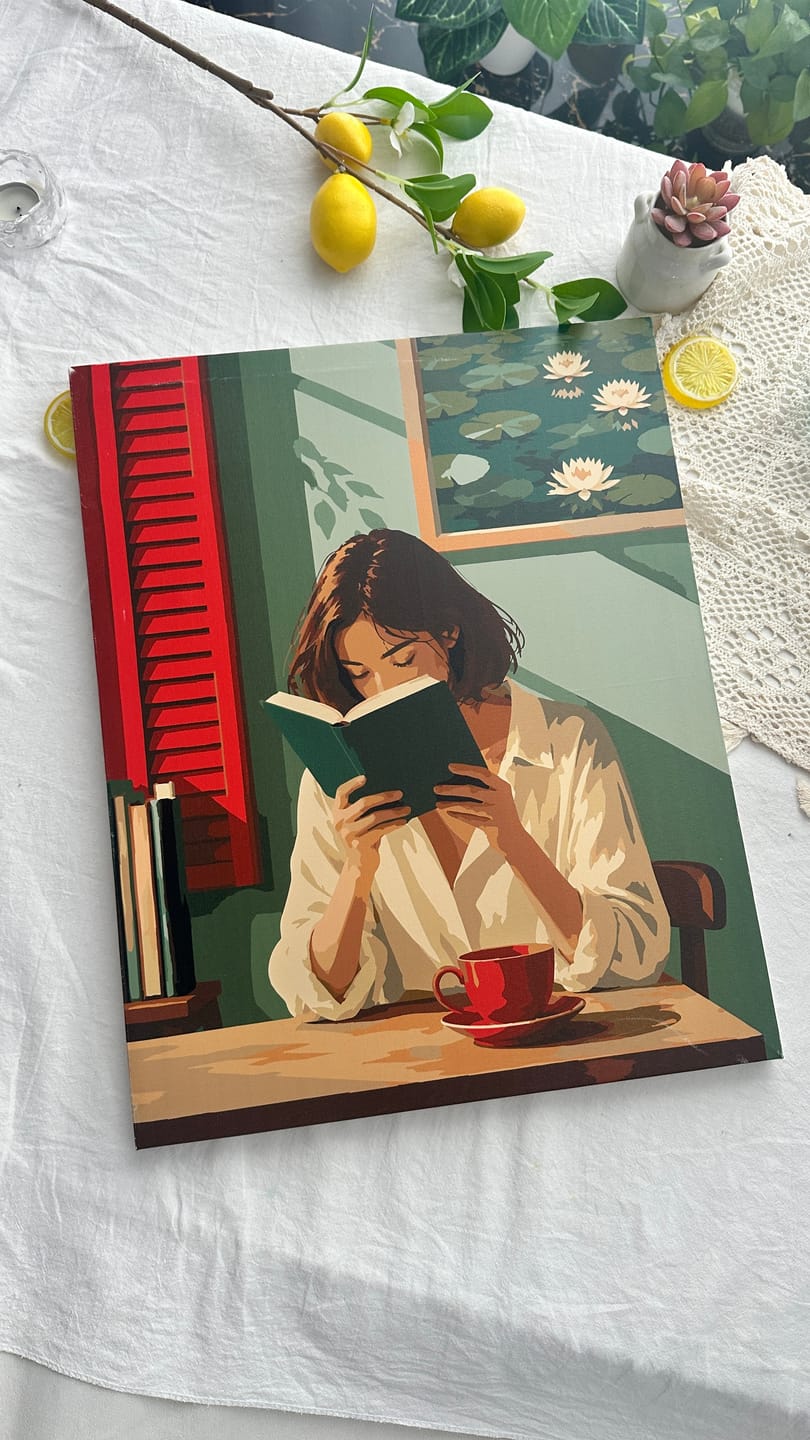Customer photo review of Cafe Readings | Paint by Number