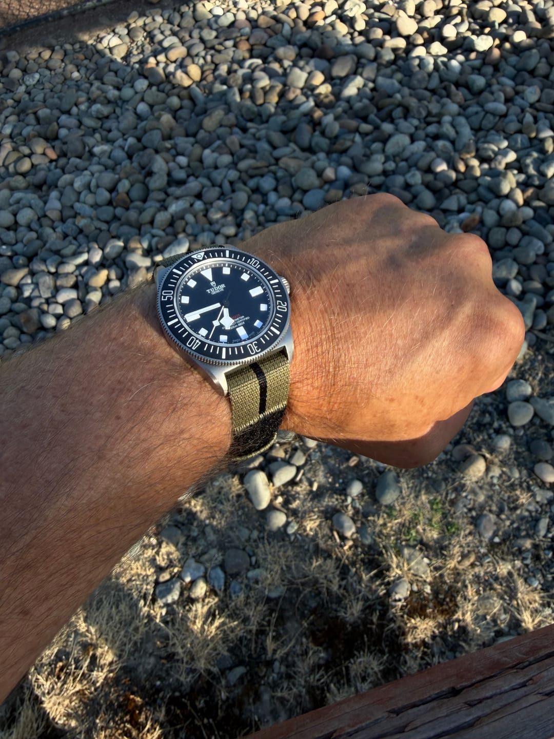 Customer photo review of Glomar Explorer - Hook & Loop Strap Striped