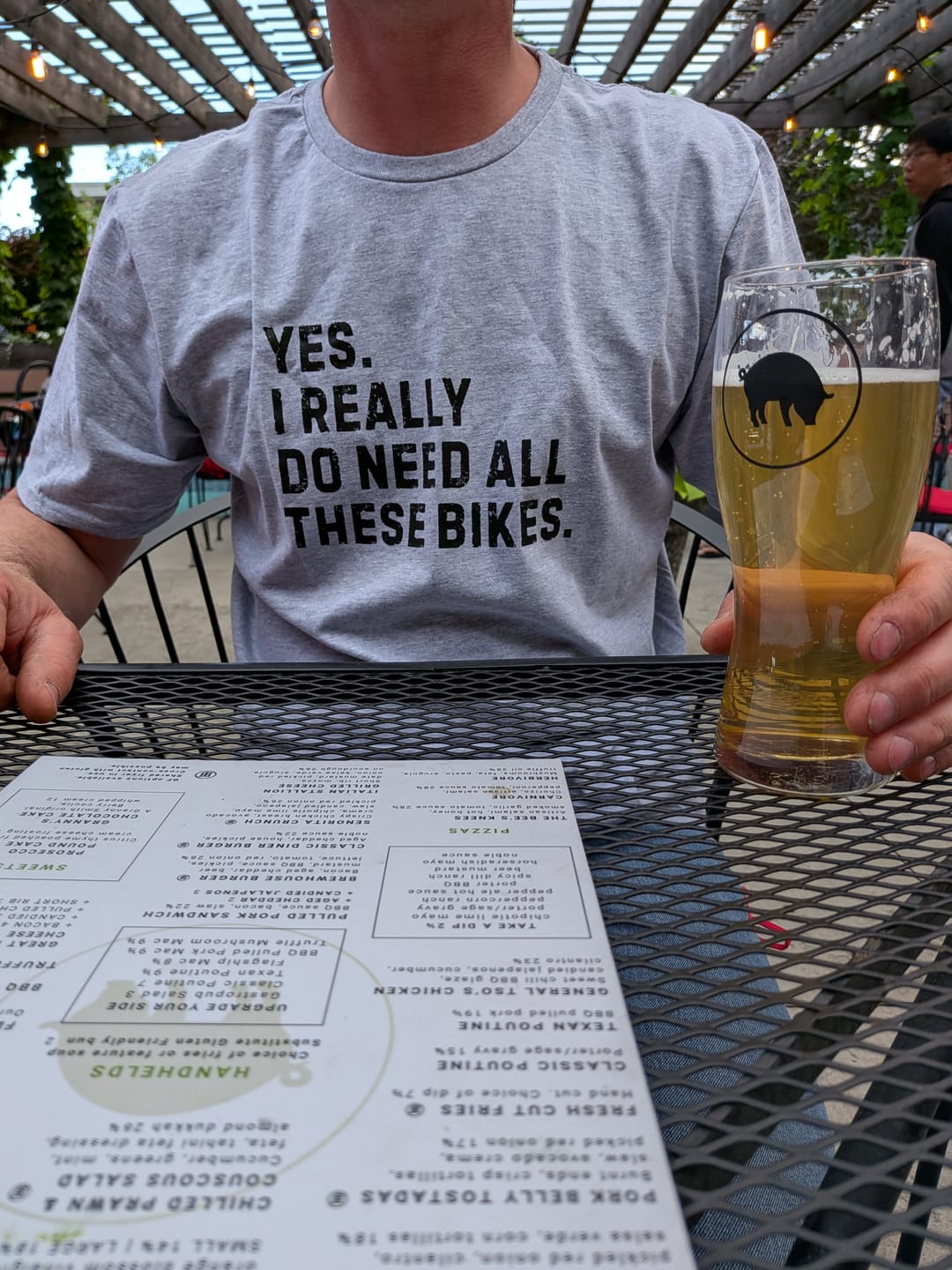 Customer photo review of Really Need Bikes T-Shirt