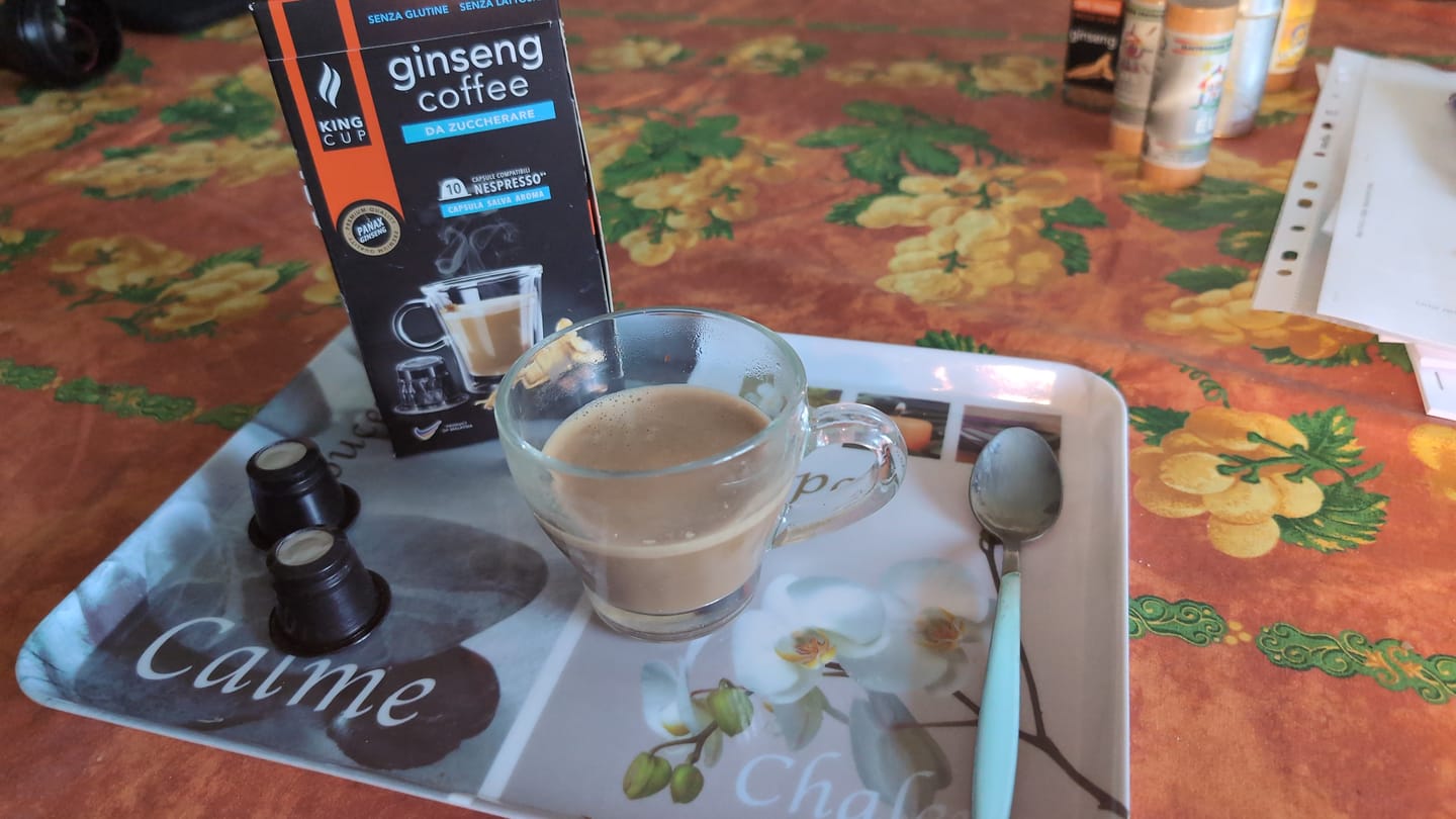 Customer photo review of 120 capsule Nespresso®* Caffè al ginseng da zuccherare