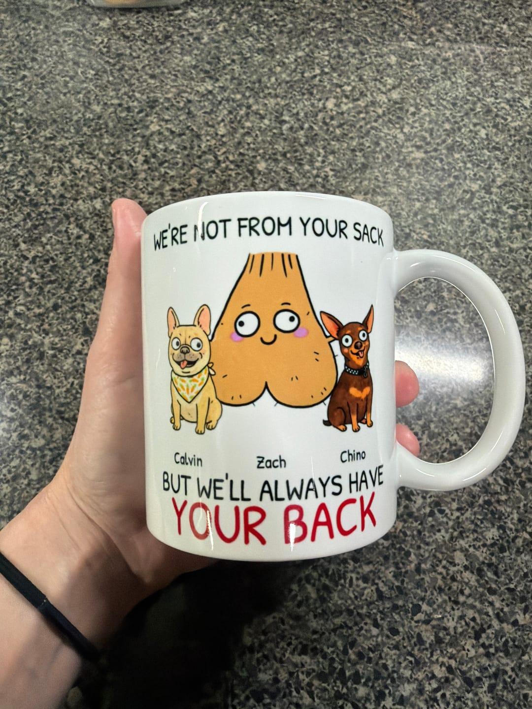 Customer photo review of Personalized Mug - Not from your Sack