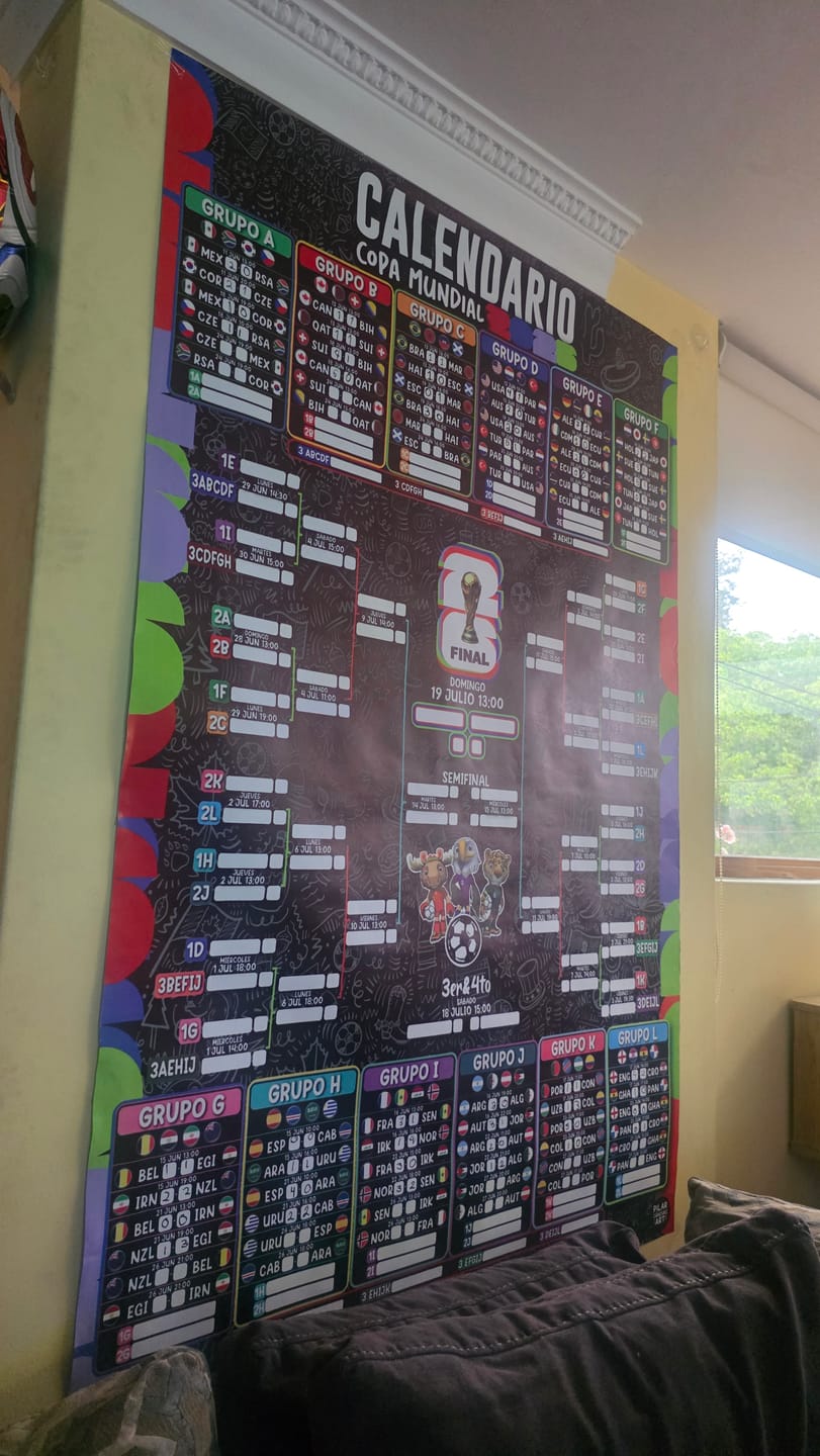 Customer photo review of Calendario Mundial 2026