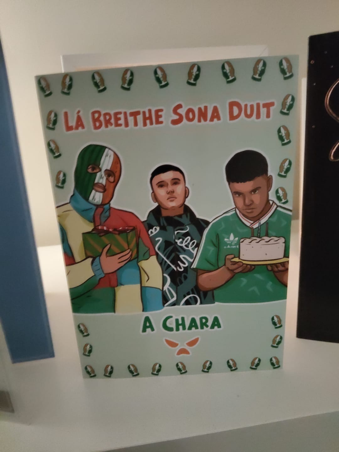 Customer photo review of Kneecap Birthday Card | Derry Nice Things